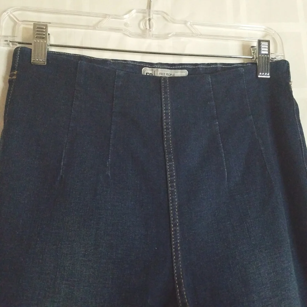 Free People High Waist Pull On Jeans - Picture 3 of 6